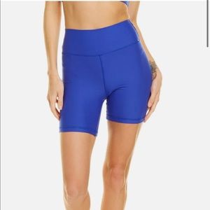 WeWoreWhat Blue Biker Shorts